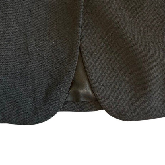 Womens‎ Lauren Ralph Lauren Blazer Velvet Collar Equestrian Wool Black Size 4 - Picture 9 of 12